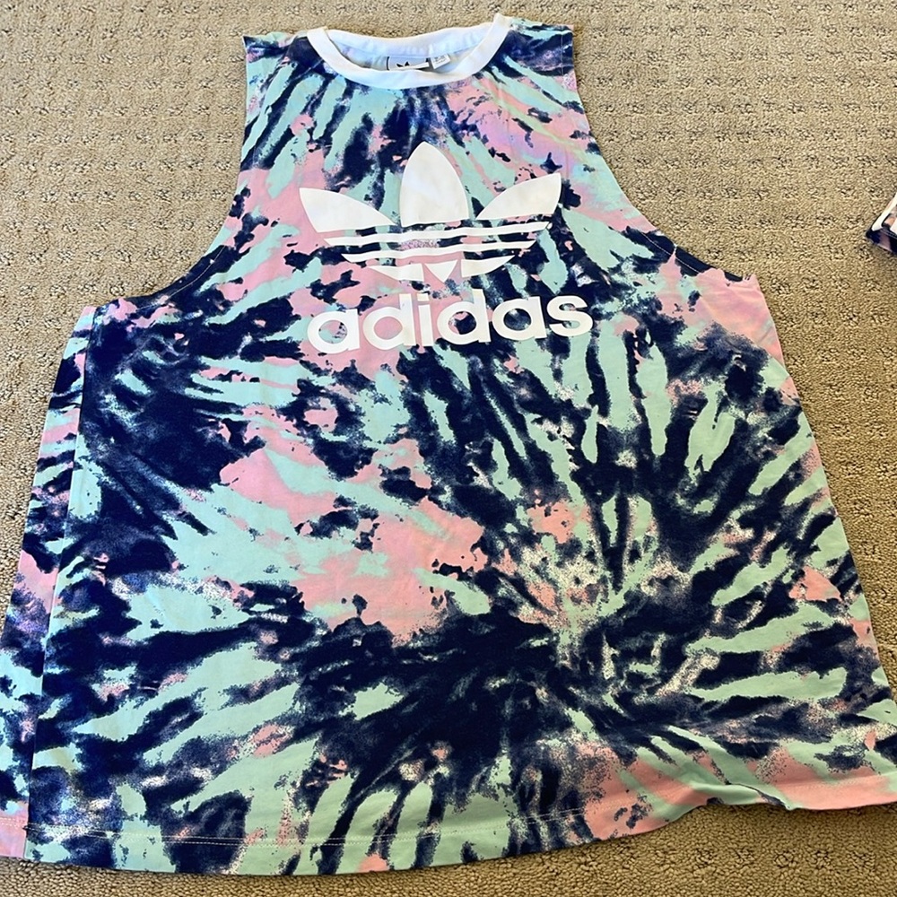 Adidas shorts and tank top lg